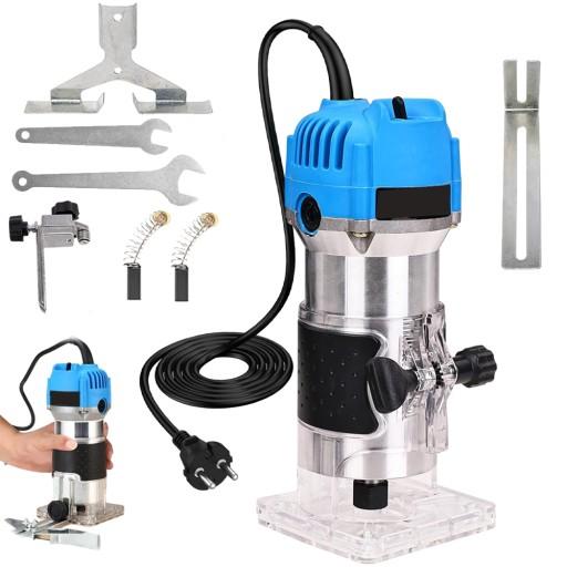 ФРЕЗЕРНЫЙ СТАНОК ПО ДРЕВЕСИНЕ ТРИМЕР ЭЛЕКТРИЧЕСКИЙ РУЧНОЙ 800ВТ 30000ОБ/МИН МНОГОФУНКЦИОНАЛЬНЫЙ