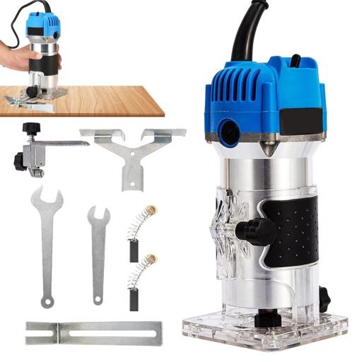 ФРЕЗЕРНЫЙ СТАНОК ТРИМЕР ДЛЯ ОБРЕЗКИ ДРЕВЕСИНЫ ЭЛЕКТРИЧЕСКИЙ РУЧНОЙ 800ВТ 30000ОБ/МИН