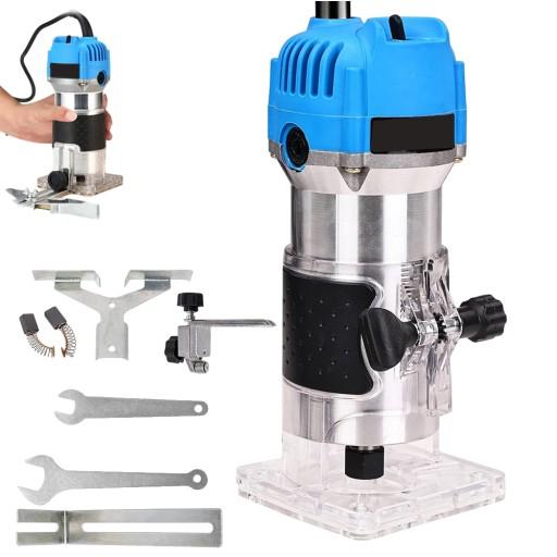 ФРЕЗЕРНЫЙ СТАНОК ТРИМЕР СТАНОК ДЛЯ ОБРЕЗКИ ДРЕВЕСИНЫ ЭЛЕКТРИЧЕСКИЙ РУЧНОЙ 800 Вт 30000 ОБ/МИН