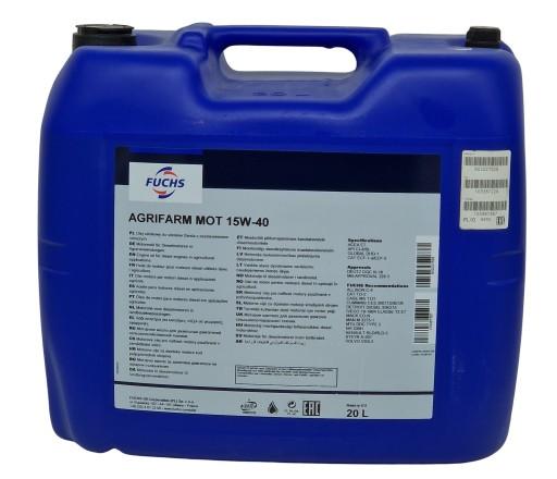 FUCHS AGRIFARM MOT 15W40 20L + сервісна підвіска