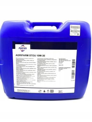 FUCHS AGRIFARM STOU 10W30 20л