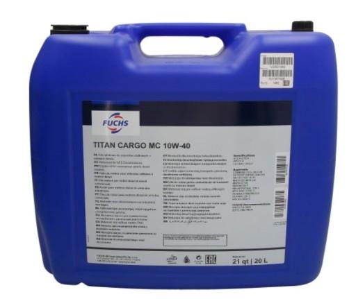 FUCHS TITAN CARGO MC 10W40 E7/E4 20л