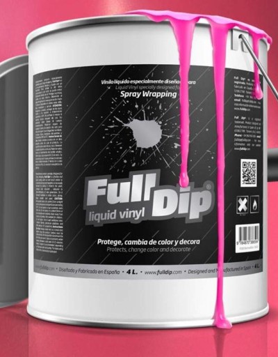 FULL DIP фольга резиновый спрей розовый 4L