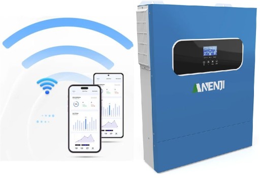 Інверторний гібридний інвертор 10кВт 48В 2xMPPT WiFi Solar 11000Вт