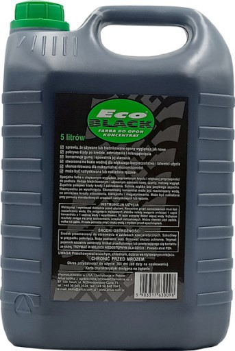 Фарба шиномонтаж чорний ecoblack концентрат води 5L dressin консервант