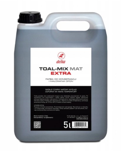 Фарба для шин TOTAL Mix Extra Mat 5L