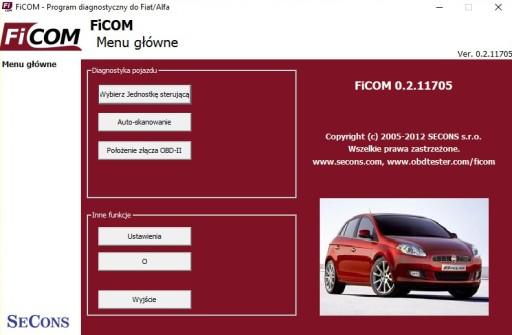 FiCOM FIAT, ALFA, LANCIA OBD II