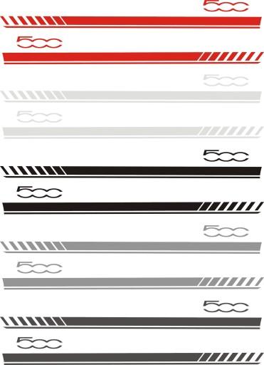 Fiat 500 Abarth наклейки ремни авто тюнинг № 7