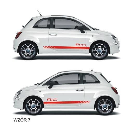 Fiat 500 Abarth наклейки ремни авто тюнинг № 7