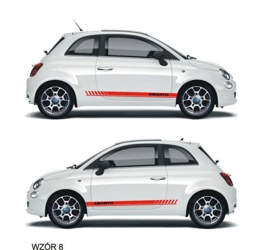 Fiat 500 Abarth наклейки ремни авто тюнинг № 8