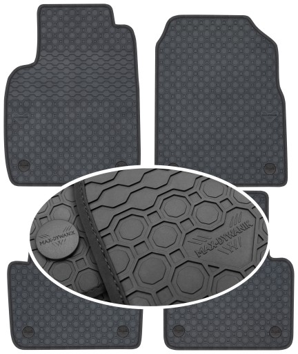 Fiat 500 Hybrid 2020 року Гумовий килимок PrimeLiner - Чорний