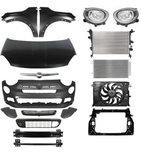 Inny26 - Fiat 500X 14- Ремень бампера, капот, крыло, КОМПЛЕКТ ДЕТАЛЕЙ