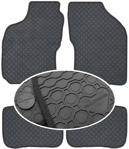 Гумові килимки Fiat Brava I SD 1995-2001 PrimeLiner - Чорні