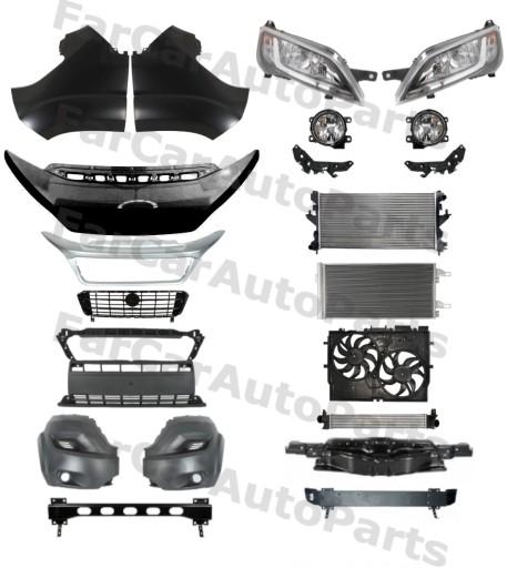 1228 - Fiat Ducato 14- Лампа ремня безопасности бампера и крыла НАБОР ДЕТАЛЕЙ