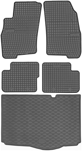Fiat Grande Punto Hatchback 2005-2018 гумові килимки + килимок в багажник