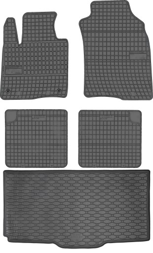 Fiat Panda III Hatchback 2012 - Гумові килимки + килимок в багажник