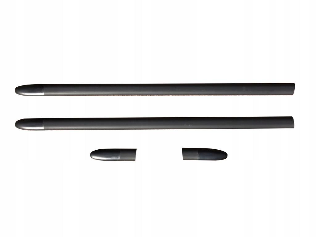 6782 - Fiat SEICENTO бічні молдинги на двері чорний KPL 4