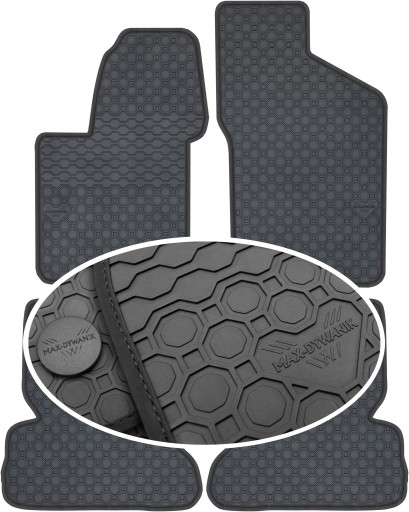 Fiat Seicento HB 1998-2010 гумові килимки PrimeLiner - Чорні