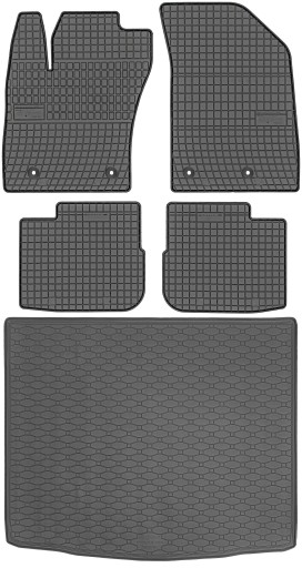 Fiat Tipo Hatchback 2017 - Гумові килимки + килимок в багажник