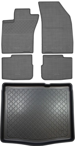 Fiat Tipo Hatchback 2017 - КОМПЛЕКТ - Коврик в багажник + коврик для ног