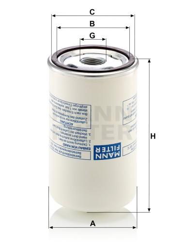 Фільтр масляний MANN-FILTER LB 719/2