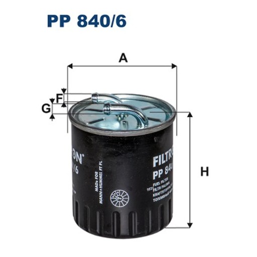 PP 840/6 - Топливный фильтр FILTRON PP 840/6