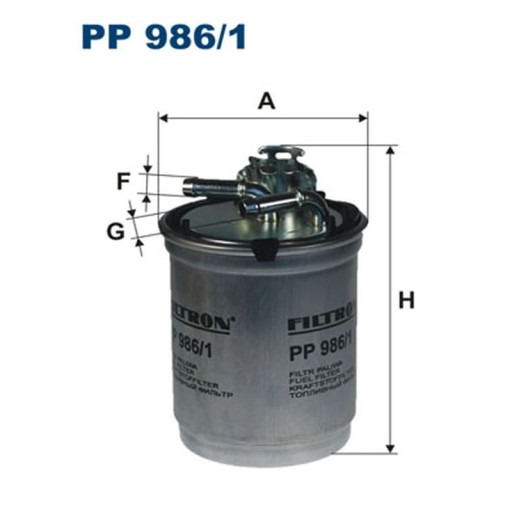 PP 986/1 - Топливный фильтр FILTRON PP 986/1