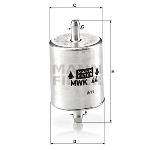 MWK 44 - Паливний фільтр MANN-FILTER MWK 44