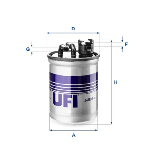 24.003.00 - Топливный фильтр UFI 24.003.00