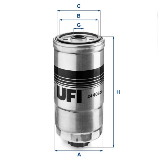 UFI24.408.00/RS7 - Фильтр топливный УФИ 24.408.00