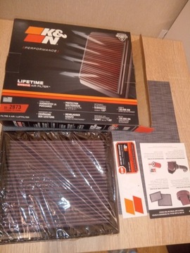 K&N повітряний фільтр 33-2873 ford S-Max 2.5T 220км