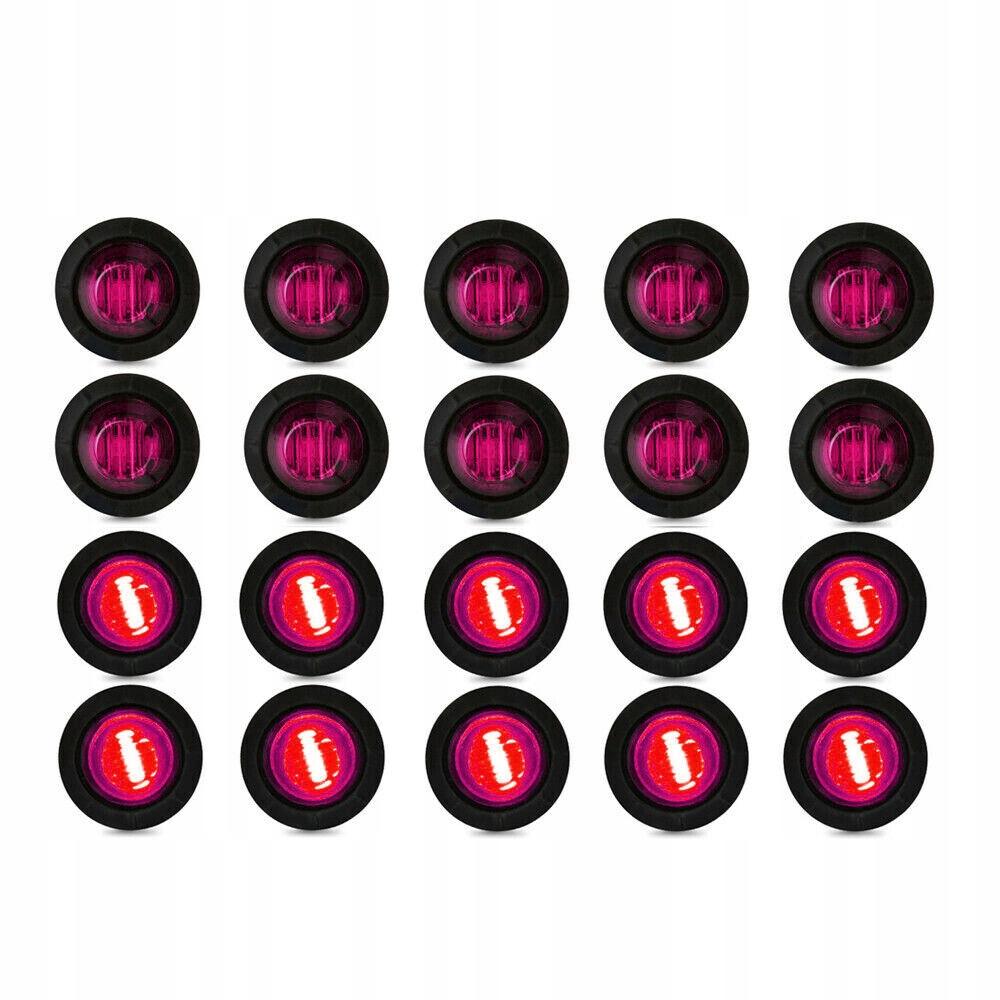 Фиолетовый стиль 10 шт. х мини светодиодный круглый маркер