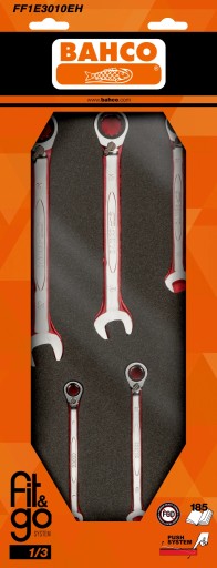 Набір гайкових ключів Fit&Go 1/3 у вставці з пінопласту 1RM - упаковка