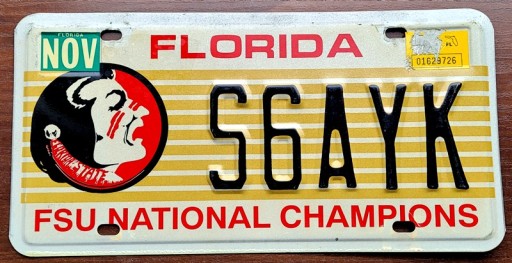 Флорида - номерной знак США
