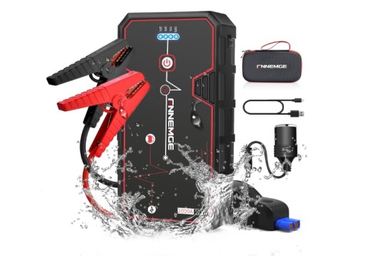 Портативный пусковой выпрямитель Fnnemge, автомобильное зарядное устройство, стартовые кабели