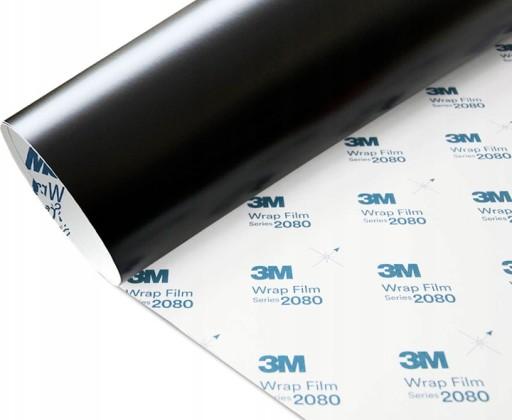 Черная матовая атласная фольга 3M S12 2080 152x110cm