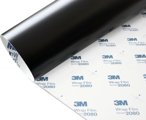 Фольга Черная Матовая Сатиновая 3M S12 2080 152х80см