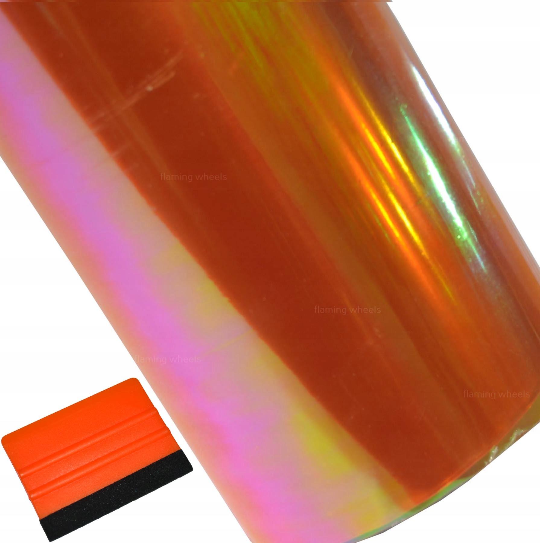 Пленка для ламп Хамелеон оранжевый + Ракель 30СМ х 3м