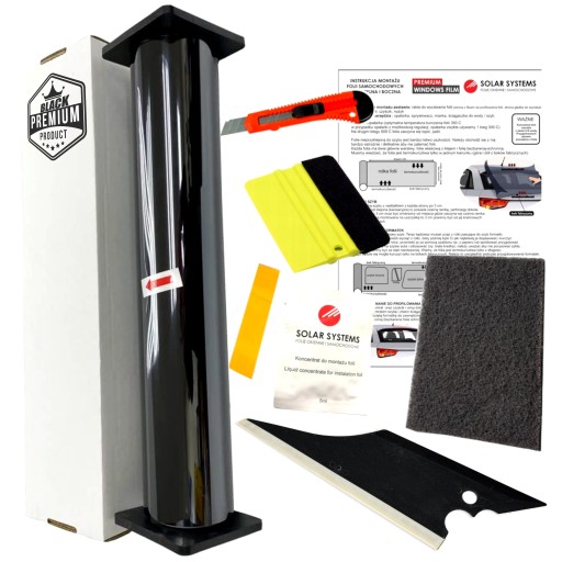 Тонувальна плівка для вікон, термозбіжна плівка для автомобіля, чорна, 95%, 75x3 м