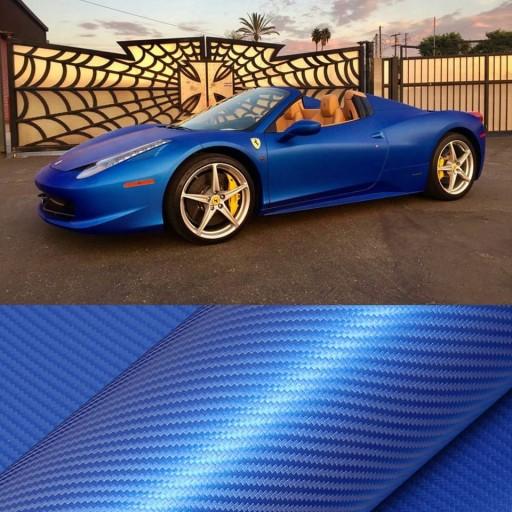 Фольга голубая CARBON - HEXIS 152cm x 20cm