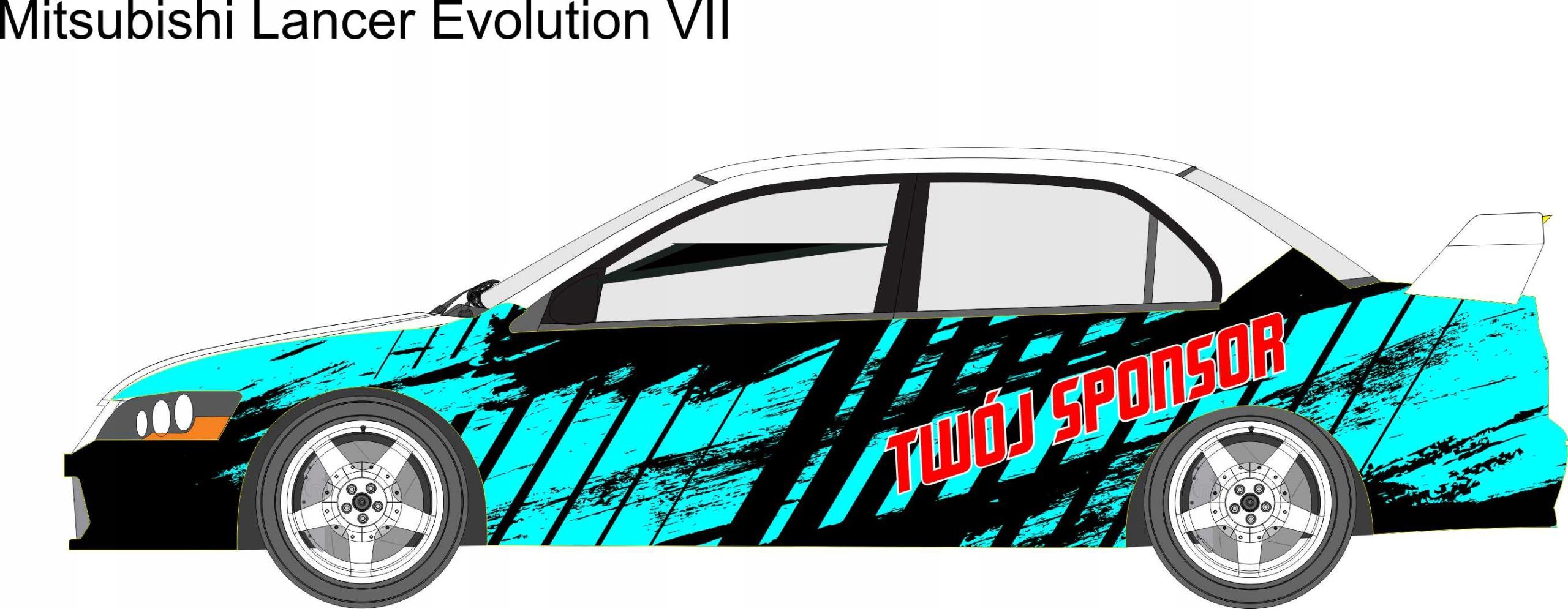 Наклейки Mitsubishi Lancer Evolution VII