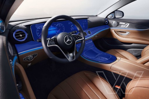 PPF Interior Protective Film — Mercedes E Class — Прозрачная внутренняя защита