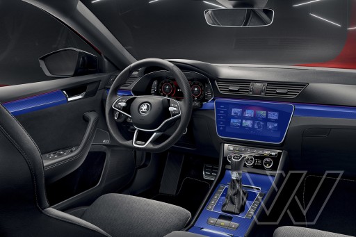 Внутрішня захисна плівка PPF - Skoda Superb - Прозорий захист салону