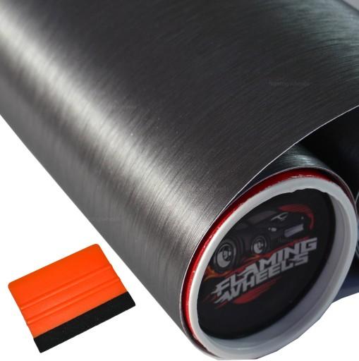 Сіра фольга почищена щіткою алюмінієва Ракель 1.5 м КС 3М