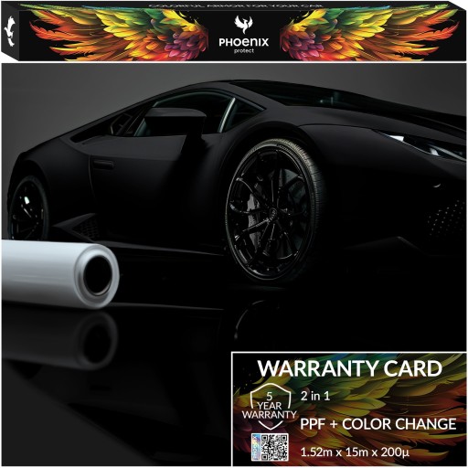 PPF Phoenix Protect Car Color Change Прозрачный матовый 152смx100см