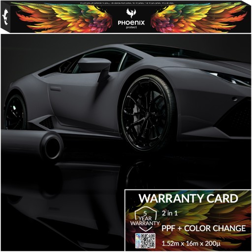 PPF Phoenix Protect Car Color Change Matte AMG Серый 152смx16м