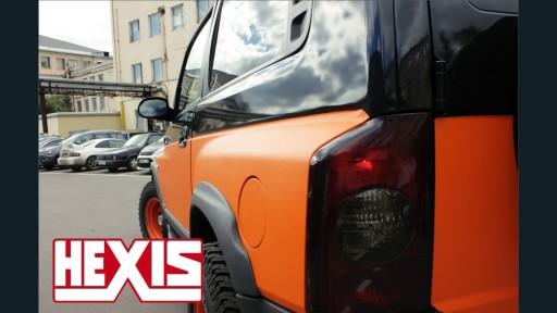 Фольга кожа оранжевый оранжевый HEXIS 152x20cm