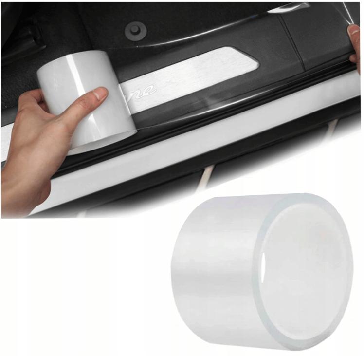 Прозрачная пленка для порогов 5 метров шириной 70 мм