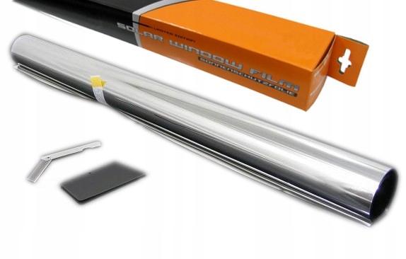 Серебряная оконная пленка Серебряный хром * 75 x 300 см