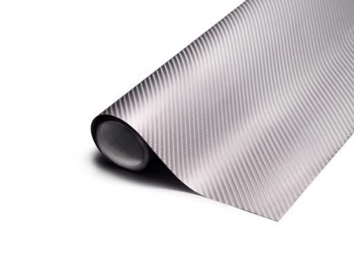 1. 52x30m 9086 серебряная фольга Carbon Roll 4D